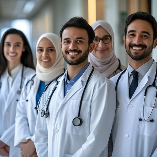 medical team portrait stockcake