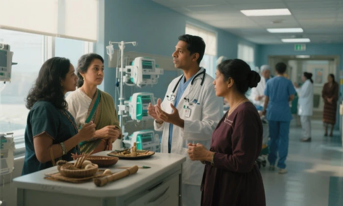 Facilities healthcare team collaboration stockcake